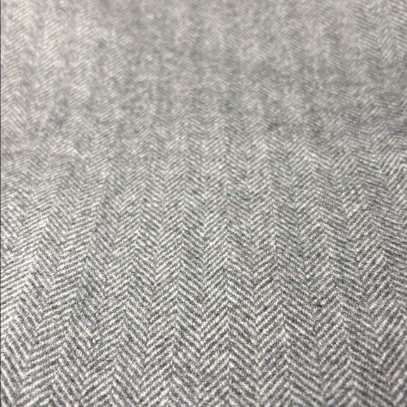 MNG Mango light Gray herringbone blazer oversize open front casual blazer small - Picture 6 of 12